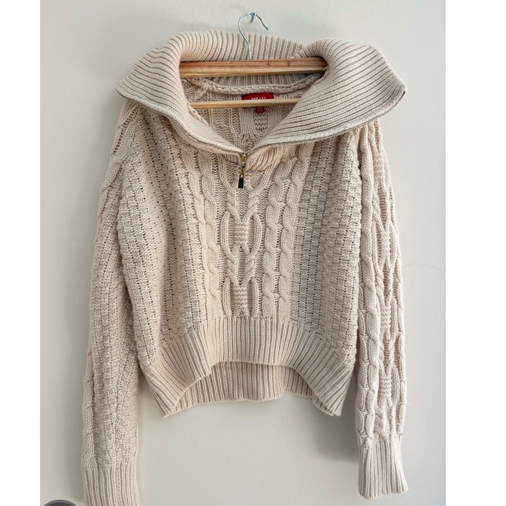 Half Zip Knit Sweater